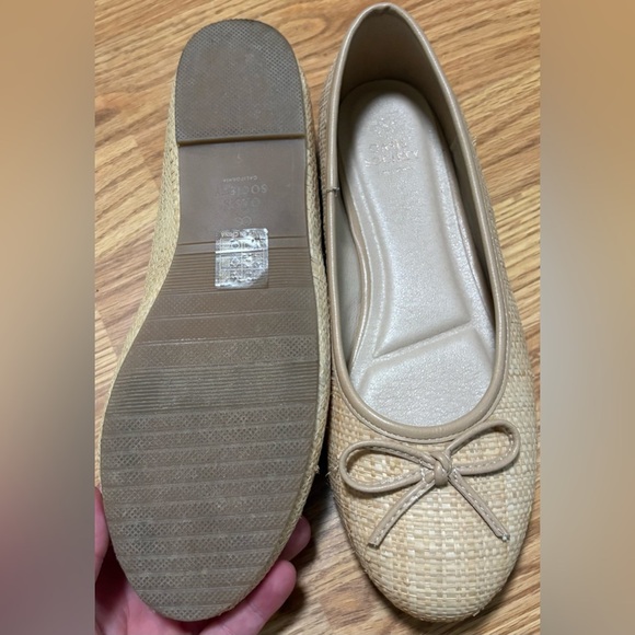 Oasis Society Beige Woven Ballet Flats size 9 - Picture 5 of 5